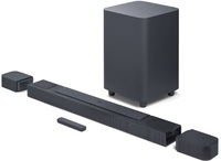 JBL Bar 800 Pro, 7.1 (5.1.2) Channel Truly Wireless Soundbar with True Dolby Atmos® 3D Surround Sound, 10” Down-Firing Wireless Subwoofer, PureVoice, HDMI eARC, Bluetooth, Wi-Fi & Optical Input (720W)