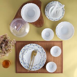 Cello Opalware Dazzle Morning Glory Dinner Set (35 Pcs)