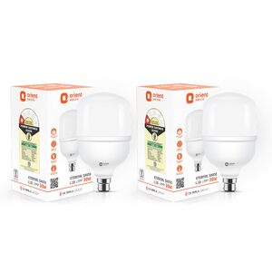 Orient Electric Eternal Shine LED Bulb 30W, B22d Cap, 6500K (Pack of 2)