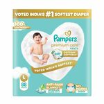 Pampers Premium Care Pant Style Baby Diapers | Large (L size) | 88 Count | Voted India's Softest | All-in-1 with 360 Cottony Softness Diapers| 9-14kg

