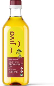 Jivo Groundnut Oil 1 Litre Cold Pressed Peanut Oil for Cooking