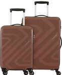 Kamiliant by American Tourister Hard Body Set of 2 Luggage 4 Wheels - KAM KIZA SP2PCSET(55/68)-CLOVE - Brown