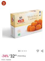 Amazon | Lal Motichur Laddoo 200G

