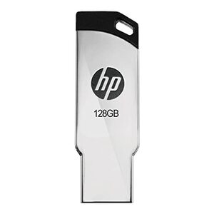 HP v236w 128GB USB 2.0 Flash Drive/Pen Drive, Metal Silver