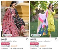 90% off on kurta set