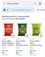  Manna Millet Bytes - Multigrains Shots 