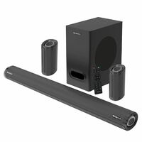 ZEBRONICS Zeb-Juke BAR 9500WS PRO Dolby 5.1 soundbar with Wireless Satellites, Dolby Audio, 525 Watts Output Power, 16.5cm subwoofer, HDMI ARC, Optical, BT v5.0, LED Display, Wall Mount and AUX,Black


