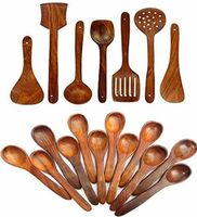 Ansaa handicrafts wooden spoon set for cooking 