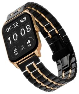Vibez Imperial Luxury Smartwatch for Women & Men - Stainless Steel Strap, 1.83" Display, High Resolution, 60 Sports Modes,100+ Watch Faces, Long Battery & BT Calling Smart Watch for Women & Men