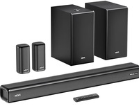 Mivi Nex 900 Dolby Audio Soundbar (New Launch)| 900W Signature Sound | 5.2 Channel Home Theatre System with Dual Subwoofers and Satellites | Nex Surround Sphere Tech | Bluetooth v5.3