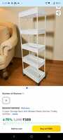 5 Layer Storage Rack with Wheels