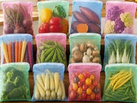 Homestrap Reusable Mesh Fridge Storage Bags Set of 12 | Fruit & Vegetable Bags for Refrigerator | Washable Multipurpose Grocery Organizer Pouches with Zip Closure (9 X 13 Inches | Multicolor)