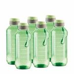 ATTRO Ultra Pro Motivational 1.5-Liter BPA-Free Water Bottle with Leak-Proof Flip-Top Cap, Nylon Strap and Stylish Color for Daily Hydration- Mint Green-Set Of 6 @322