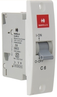 (Grab before Gone) Havells DHMNCSPA006 PVC Plastic 6A SP C Mini MCB (White)