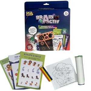 PlayMagic BrainActiv DIY Kaleidoscope Kit for Kids 3+ | Space & Animal Adventure | Educational Gift