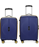 92% Off | Aristocrat Vortex Plus | Set of 2 Trolley Bag, 55+65 Cm, Small+Medium Hardside Luggage | 8 Wheels, Combination Lock | Polycarbonate | 3 Year International Warranty | Midnight Blue