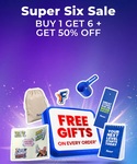 Fast&Up Super Six Sale : Buy 1 Get 6 + Get 50% Off