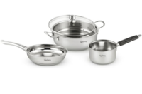 Lifelong 4 piece Stainless Steel cookware Set @999