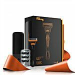 Gillette Fusion Premium Gift Set for Men | 1 Manual Razor, 4 Cartridges, 1 Travel Case - BIGBASKET 


