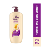BAJAJ Almond Drops Nourishing Body Lotion with Almond Butter, 72 Hr Moisture Retention (610 ml)