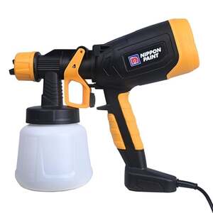 Nippon Paint 450W Electric Paint Spray Gun with 900Ml Container, 2M Long Cable 