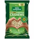 Tata Sampann 100% Pure Premium Whole Cashews/Kaju 1kg (location specific)