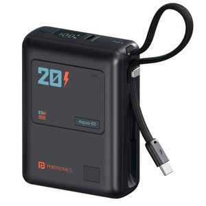 Just @ ₹1,721 | Portronics Aqua 65 | 20000mAh 65W PD Power Bank | Laptop Charging Support 