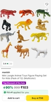 12 pcs animal toys set
