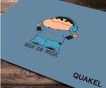 Printed Anti-Slip Rubber Base Mouse Control Pad Shinchan High On Music Mouse Pad | 3mm Thick Non-Slip Rubber Mouse Pad (Pack-1) for Laptop, MacBook Pro, Gaming (9 inch x 7 inch) free delivery