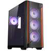 Zebronics Premium Gaming Cabinet, Mid-Tower, EATX/ATX, Upto 360mm AIO Support, 4 Infinity Mirror ARGB Fans, Side Tempered Glass, USB 3.0, 2X USB, Magnetic Dust Filter (Spectra, Black)
