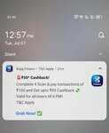 Bajaj Finserv UPI: Complete 4 Scan & Pay Transactions of ₹100 & Get Up to ₹50 Cashback | Till 6 PM