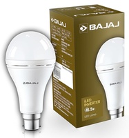 Bajaj iLED 8.5W Rechargeable Emergency Inverter LED Bulb | Cool Day Light | Upto 4 Hours Battery | B22D | (Pack of 1, White)