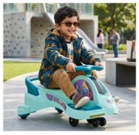 Toyzone Vroom Magic Car | Kids Swing Car,Twister Ride On | No Battery, No Pedal | Safe & Sturdy | Indoor & Outdoor Push Ride on for Kids | 2-10 Years, 50 Kg Capacity