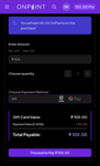 Onpoints - earn 50 points back on ₹100 Amazon Shopping Voucher