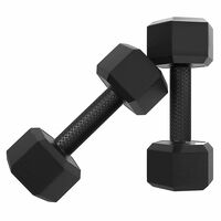 Star X Hexa PVC Dumbbell Set for Home Gym Workout, Dumbells for Fitness

