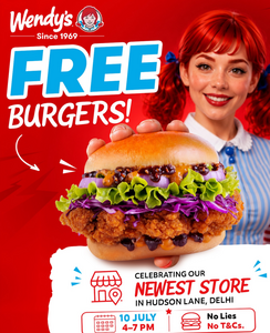 Free Wendy's Burger for Delhi!