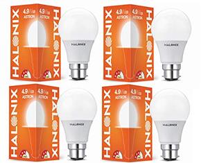 Halonix 4.9-watt Base B22 Led Bulb (Pack of 4, White)