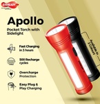 Eveready Apollo DL 20 1W LED Torch with Side Light Torch (Multicolor, 13.6 cm, Rechargeable)