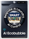 Samsung Smart Choice 9 kg, 5 Star, AI Control, AI Ecobubble, Super Speed, Wi-Fi, Hygiene Steam with Inbuilt Heater, Digital Inverter, Fully-Automatic Front Load Washing Machine