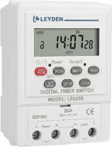 LEYDEN® LE620S 220VAC, Time Control Switch 24 Programs Per Day & Cyclic Function Switch 