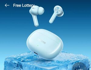 free Realme me T200x (lottery)