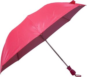 Orange 2 Fold Mono Silver Manual Opening 21.5inch Umbrella