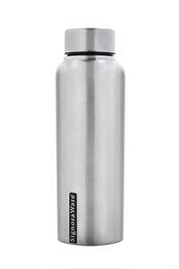 Signoraware Aqua Single Walled Stainless Steel Bottle | Airtight & Leakproof (1 Ltr | Steel)