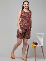 WOMEN TOP & SHORTS SET 
