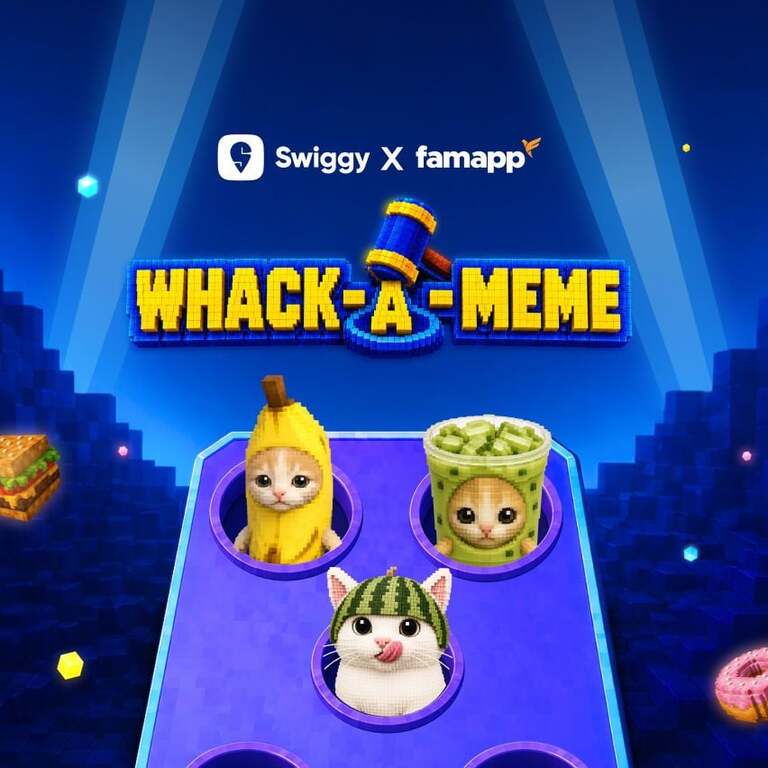 Play Swiggy's Whack-a-Meme to bag a Rs 100 coupon
