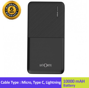 LA'FORTE 10000 mAh Power Bank (12 W, Fast Charging)