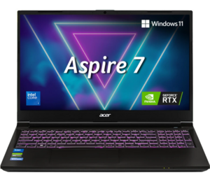 Acer Aspire 7(i7 14th Gen) Intel Core 7 240H - (16 GB/512 GB SSD/Windows 11 Home/6 GB Graphics/NVIDIA GeForce RTX 3050) A715-79G Gaming Laptop (15.6 inch, Flame Black, 1.99 kg, With MS Office)