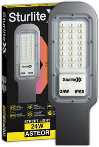Sturlite Asteor 24W LED Street Light - (Pack of 1) (L-G-0060-24W) Flood Light Outdoor Lamp (Grey)