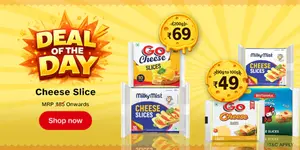 Jiomart Deals of the Day (1st August) : Cheese Slice 200gm at 69Rs, 90-100gm at 49Rs