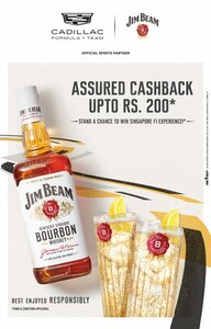 Jim Beam: Win Cashback & F1 Ticket
